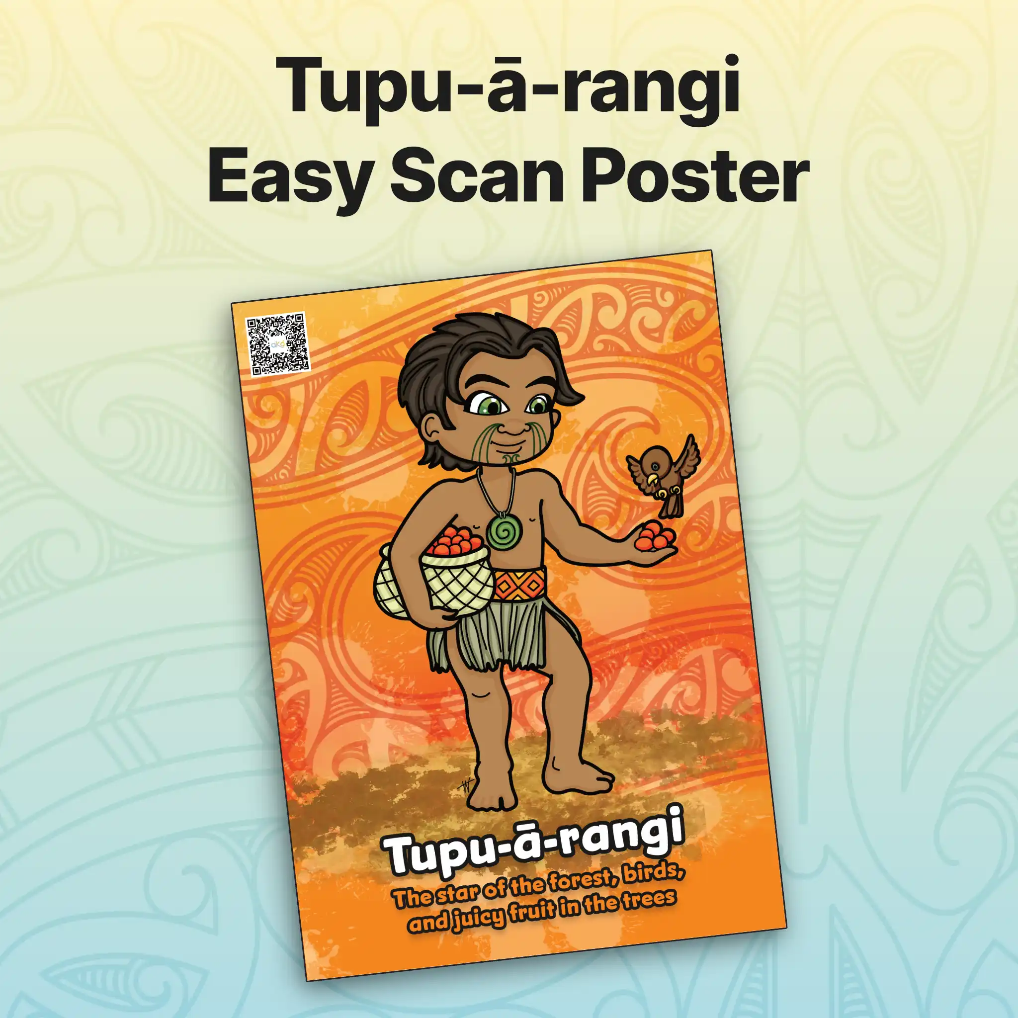 Tupu-a-rangi Easy Scan Poster