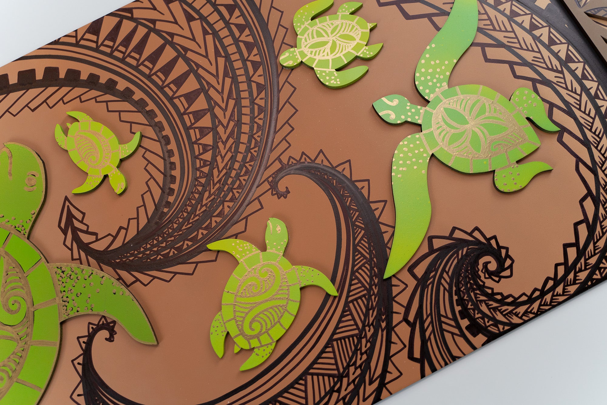 Turtle Panel - Brown & Black