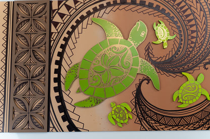 Turtle Panel - Brown & Black