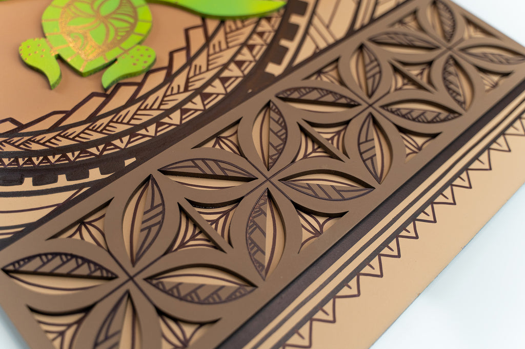 Turtle Panel - Brown & Black