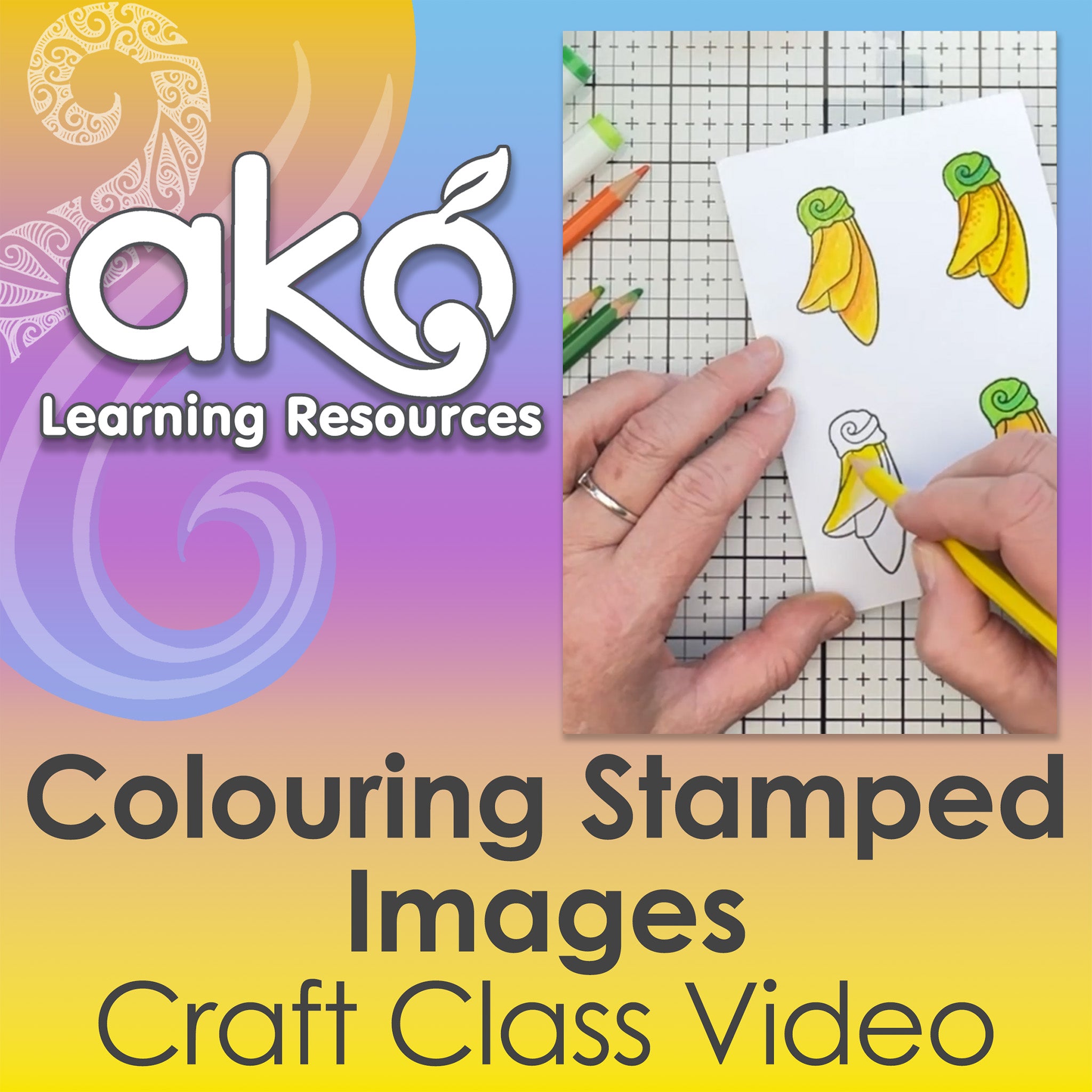 Crafting: Colouring Stamped Images
