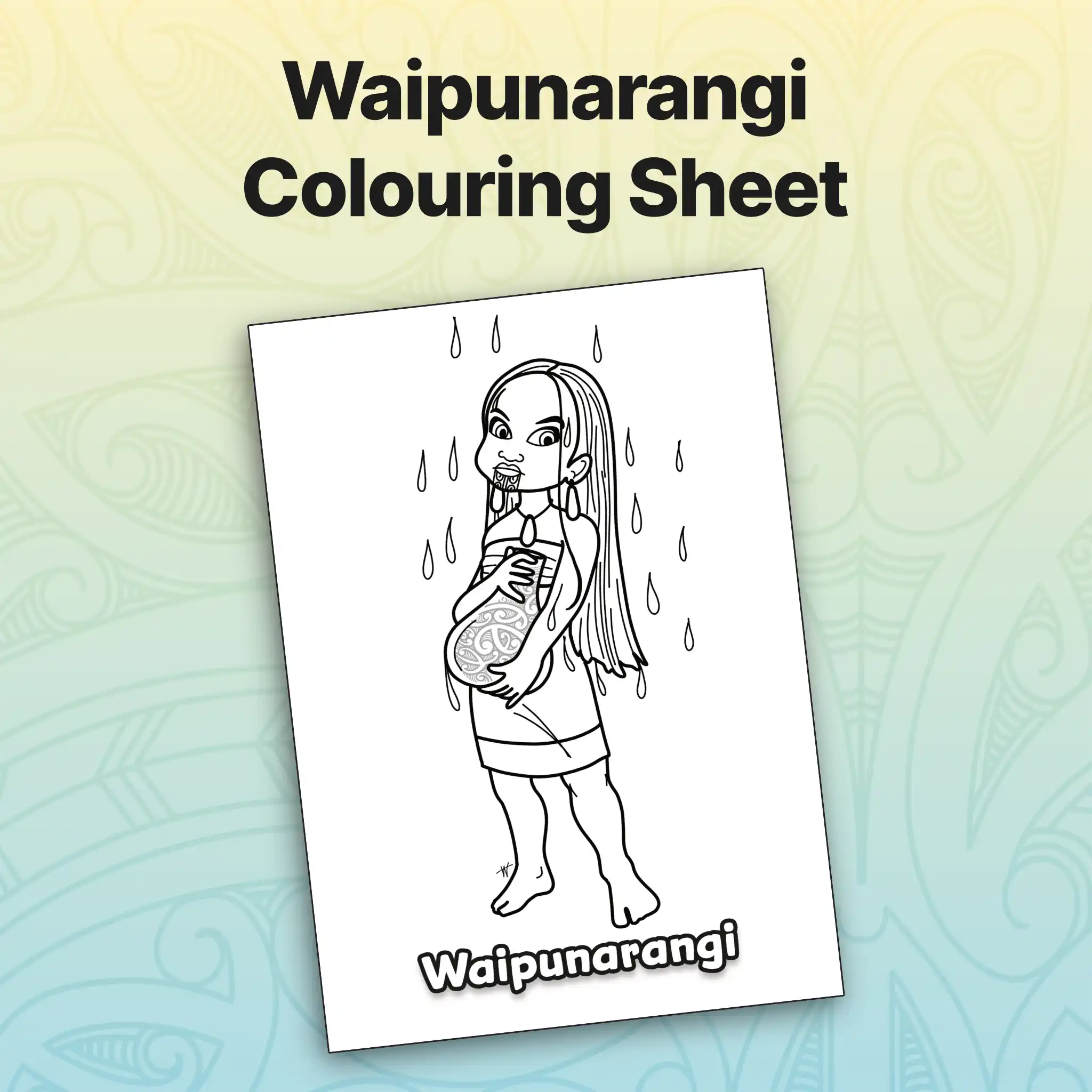 Waipunarangi Colouring Sheet