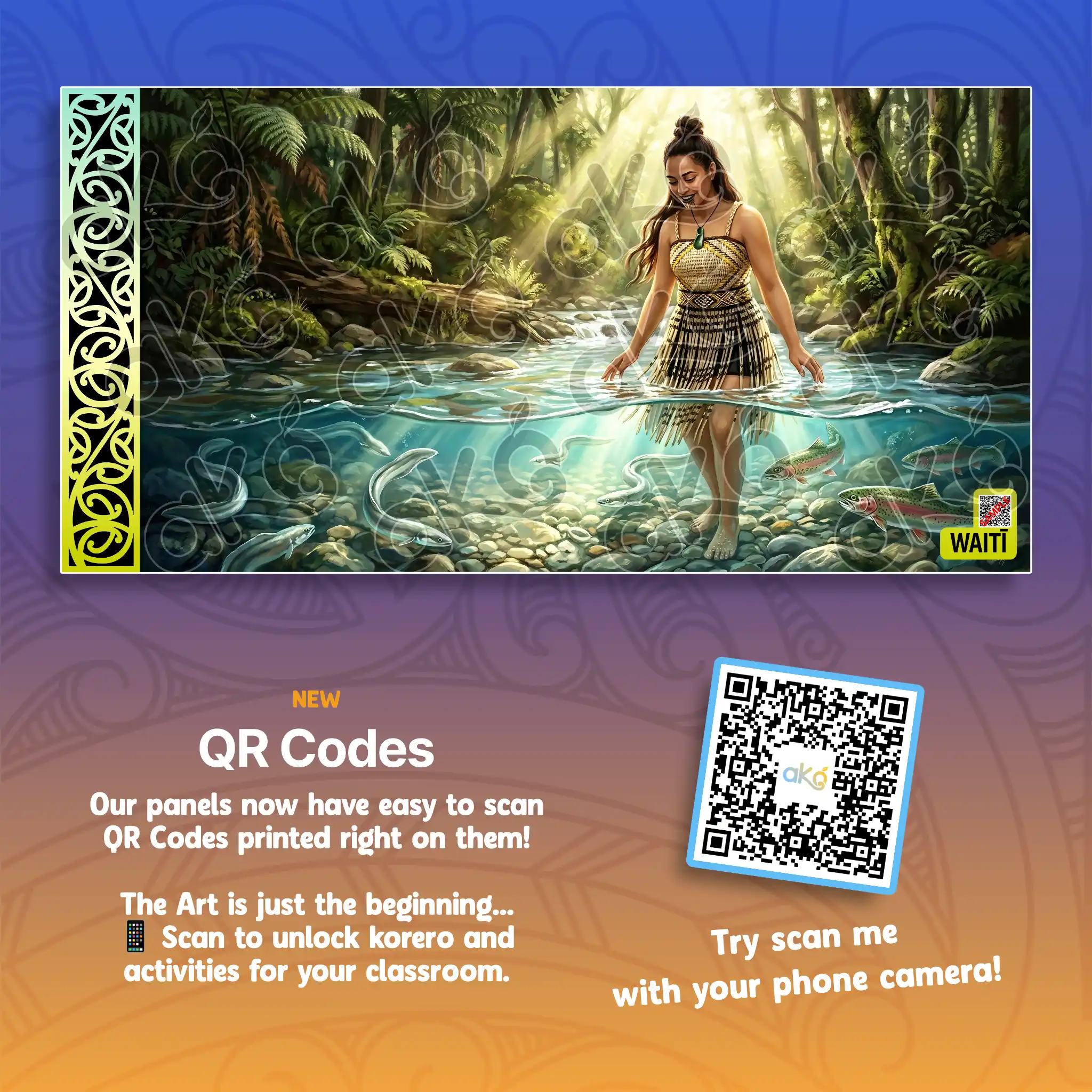Waitī Outdoor Art Panel