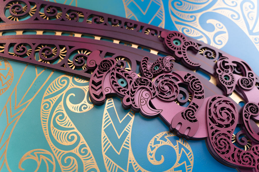 Waka Panel - Purple & Gold