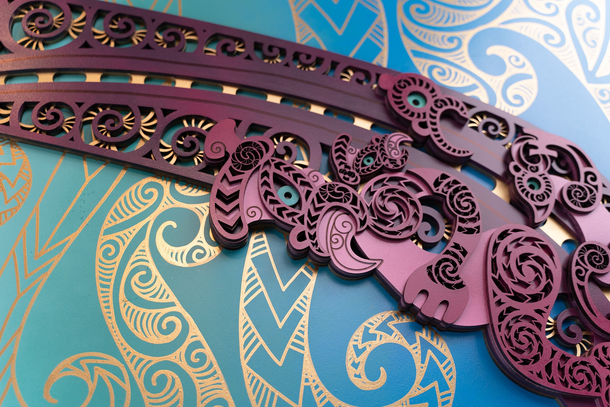 Waka Panel - Purple & Gold