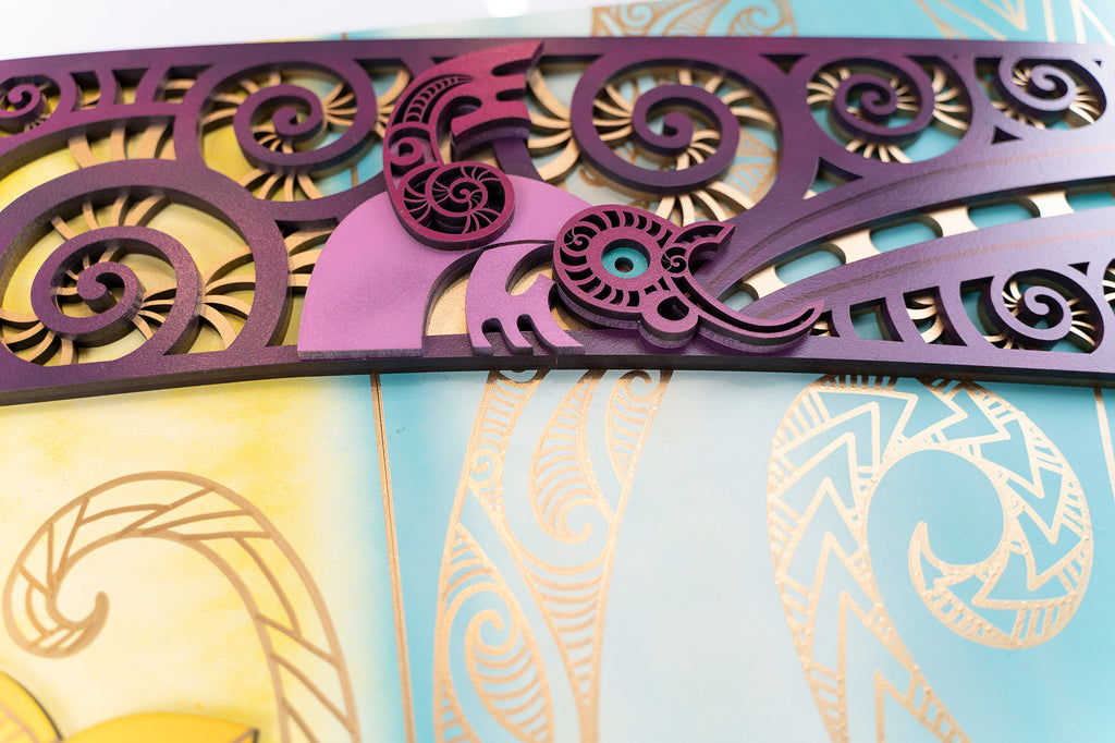 Waka Panel - Purple & Gold