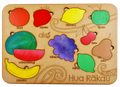 Hua Rākau (Fruit) Large Wooden Puzzle