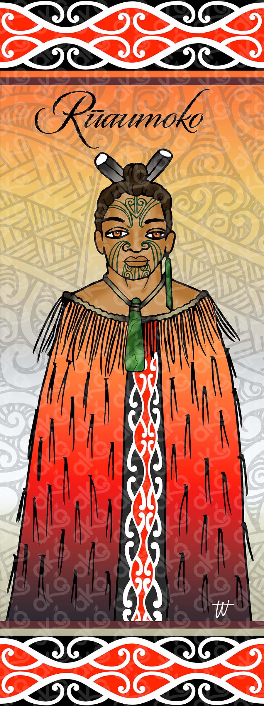 Rūaumoko - Atua Outdoor Wall Panel - Kaitiaki Series