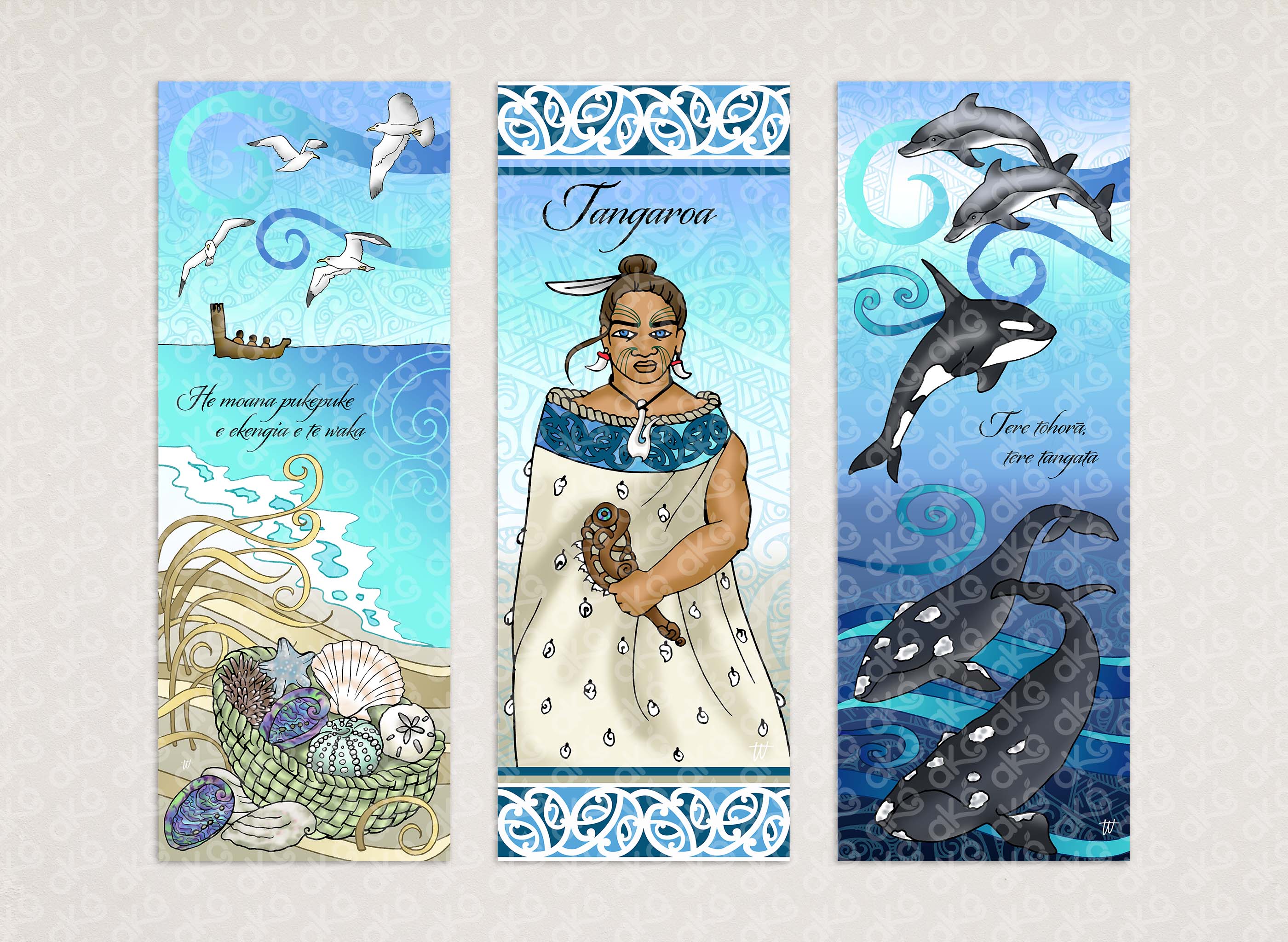 Tangaroa - Outdoor Wall Panel Trio Set