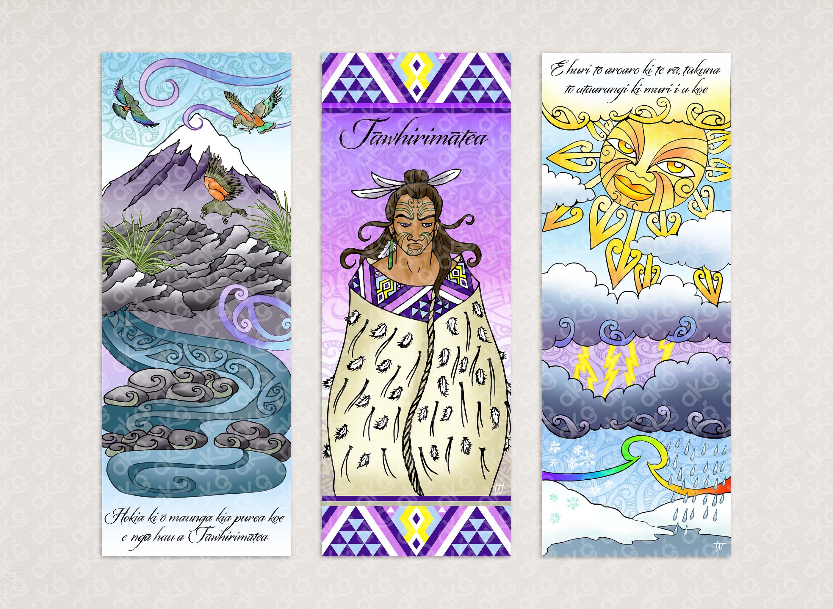 Tāwhirimātea - Outdoor Wall Panel Trio Set