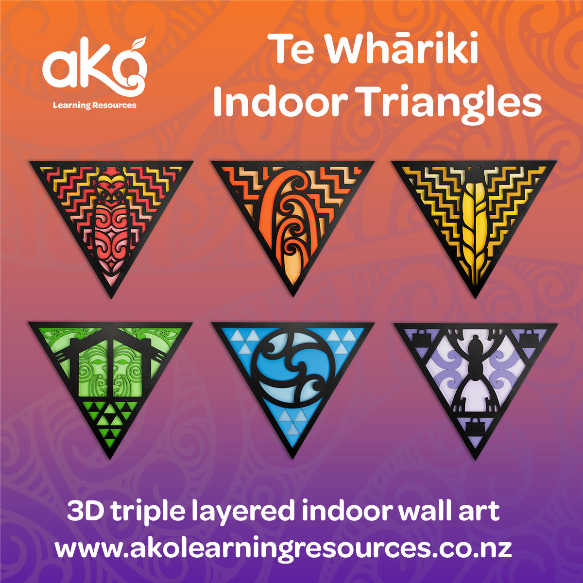 Te Whāriki - Indoor Triangle Wall Set