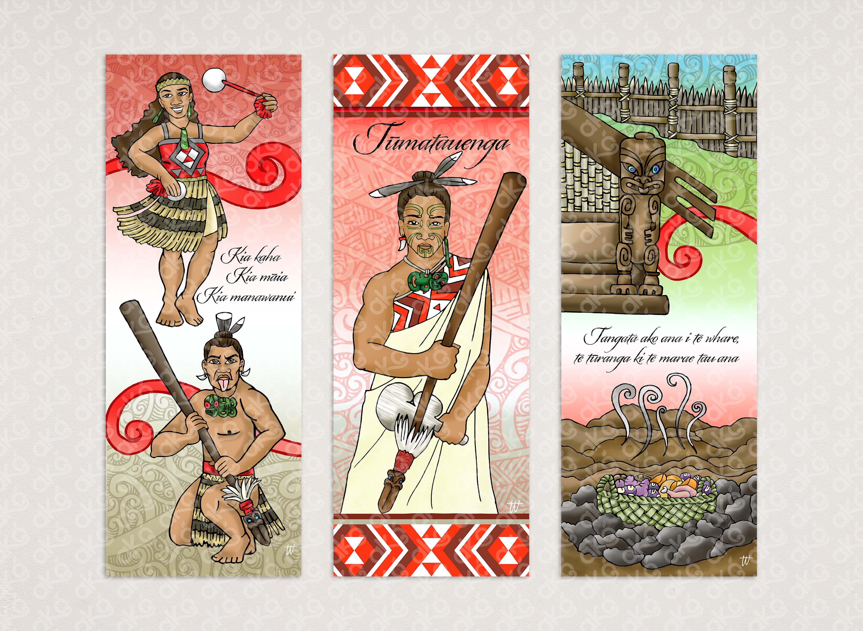 Tūmatauenga - Outdoor Wall Panel Trio Set