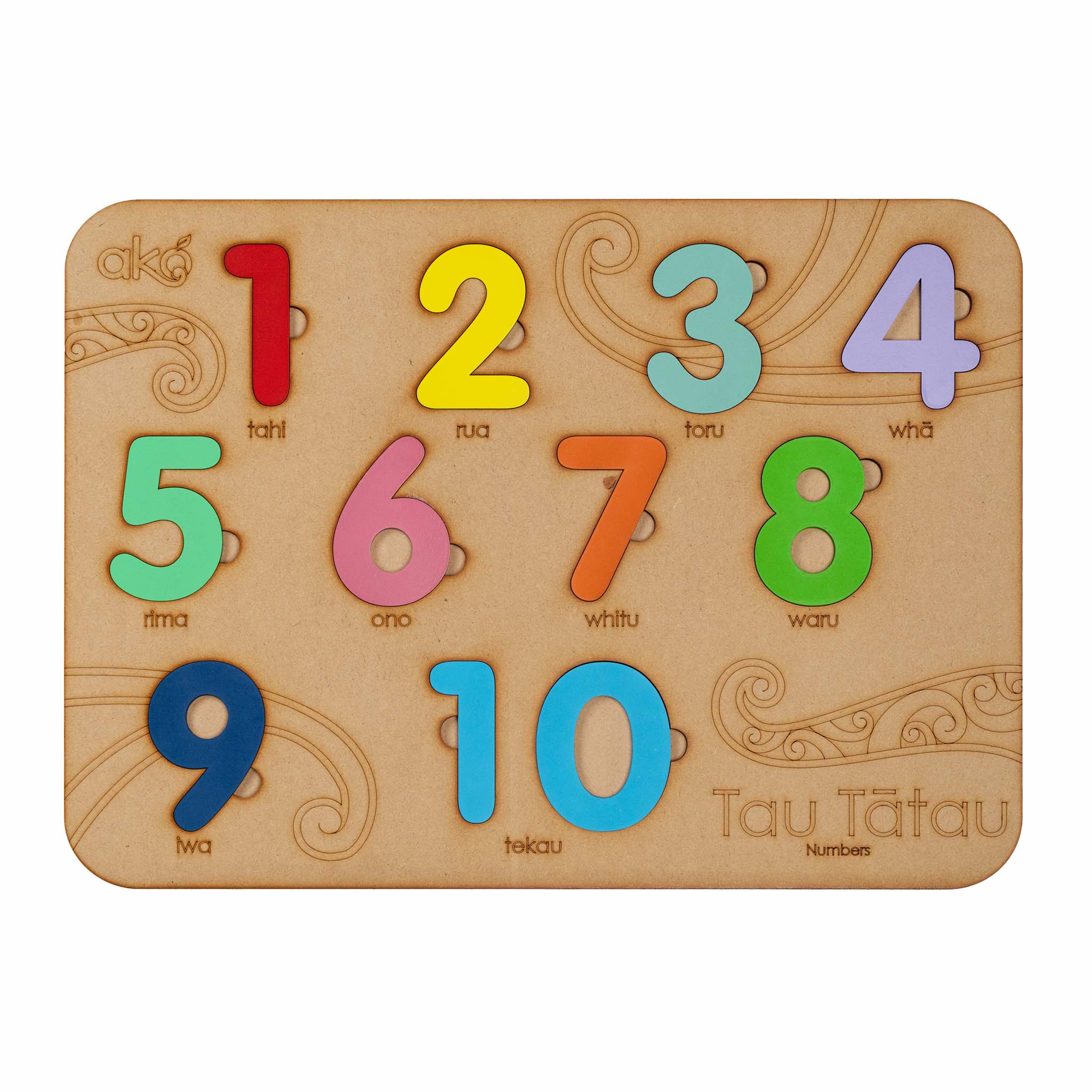Tau Tātau (Numbers) Large Wooden Puzzle